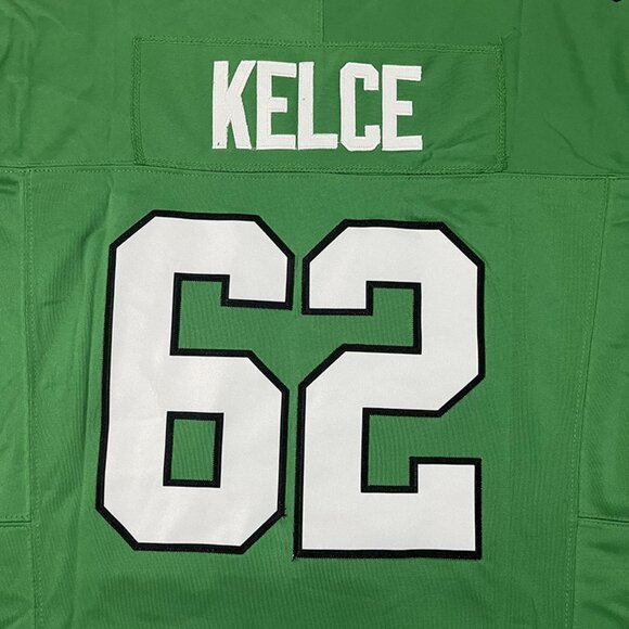 Jason Kelce Kelly Green Philadelphia EaglesGreen Jersey No.62 NFL - Picture 2 of 6